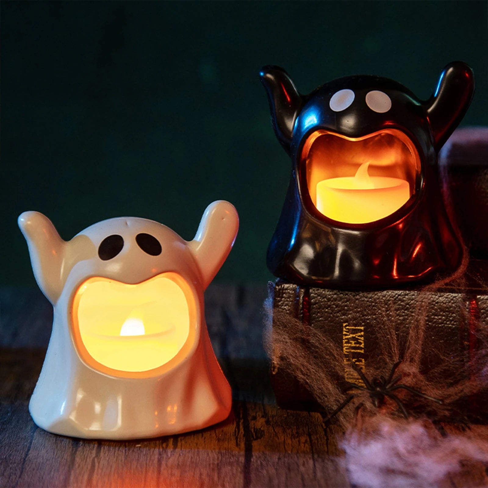 Halloween Ghost Candle Holder LED